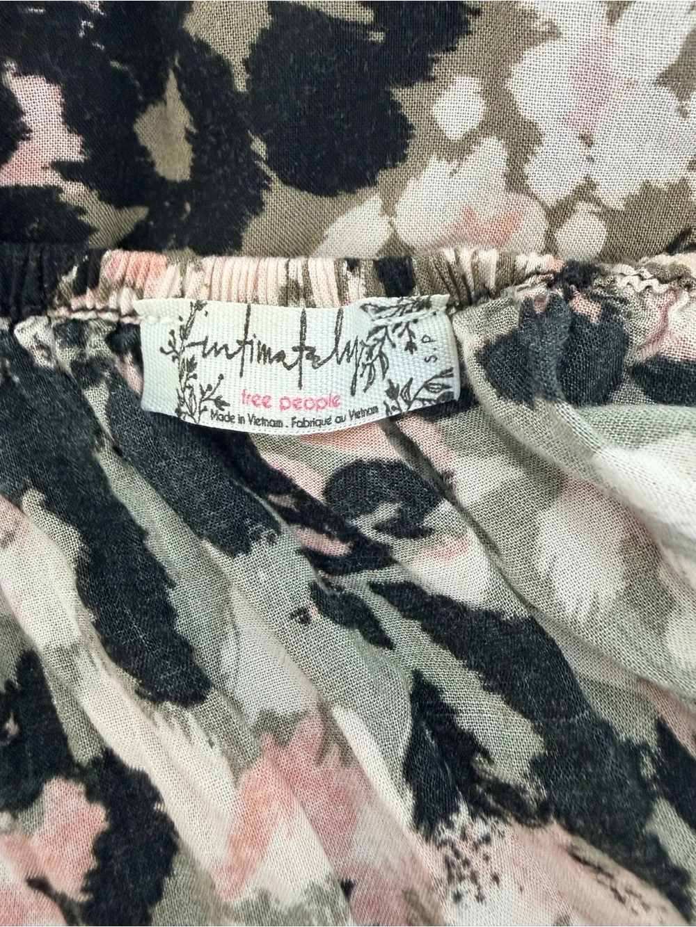 Free People SDR Backless Mini Dress Boho Floral Strappy Open Back Sundress - Picture 6 of 6